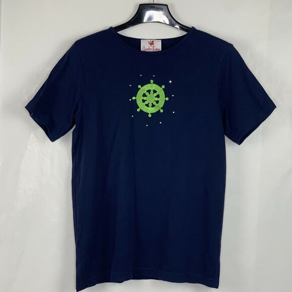 Quaker Factory Navy Blue Sailor Capri Set Size S - Picture 5 of 10